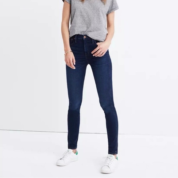 Madewell Denim - Madewell 10” High-Rise Skinny Jeans Dark Wash Size 32 NWT